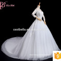 2017 White Off Shoulder Illusion Neck Princess Wedding Dress Bridal Gown